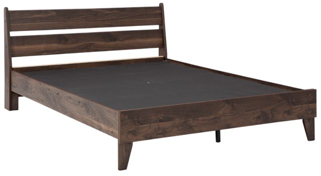 Signature Design by Ashley® Calverson Mocha Queen Panel Platform Bed-2