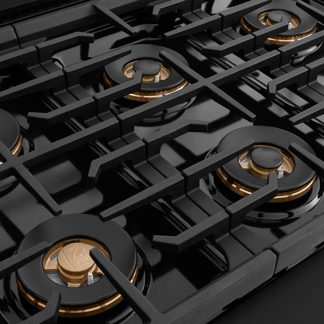 ZLINE Paramount 36" Black Stainless Steel Gas Rangetop-3
