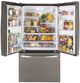 GE® 36" 27 Cu. Ft. Slate French Door Refrigerator with Internal Water Dispenser-3