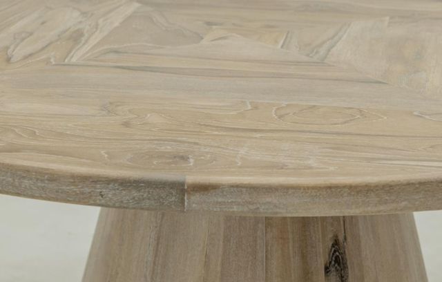 International Furniture Direct Balam White Round Dining Table-4