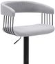 Armen Living Calista Black/Light Gray Adjustable Bar Stool-3