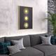 Zuo® Modern Three Suns Canvas Black/Gold Wall Art-5