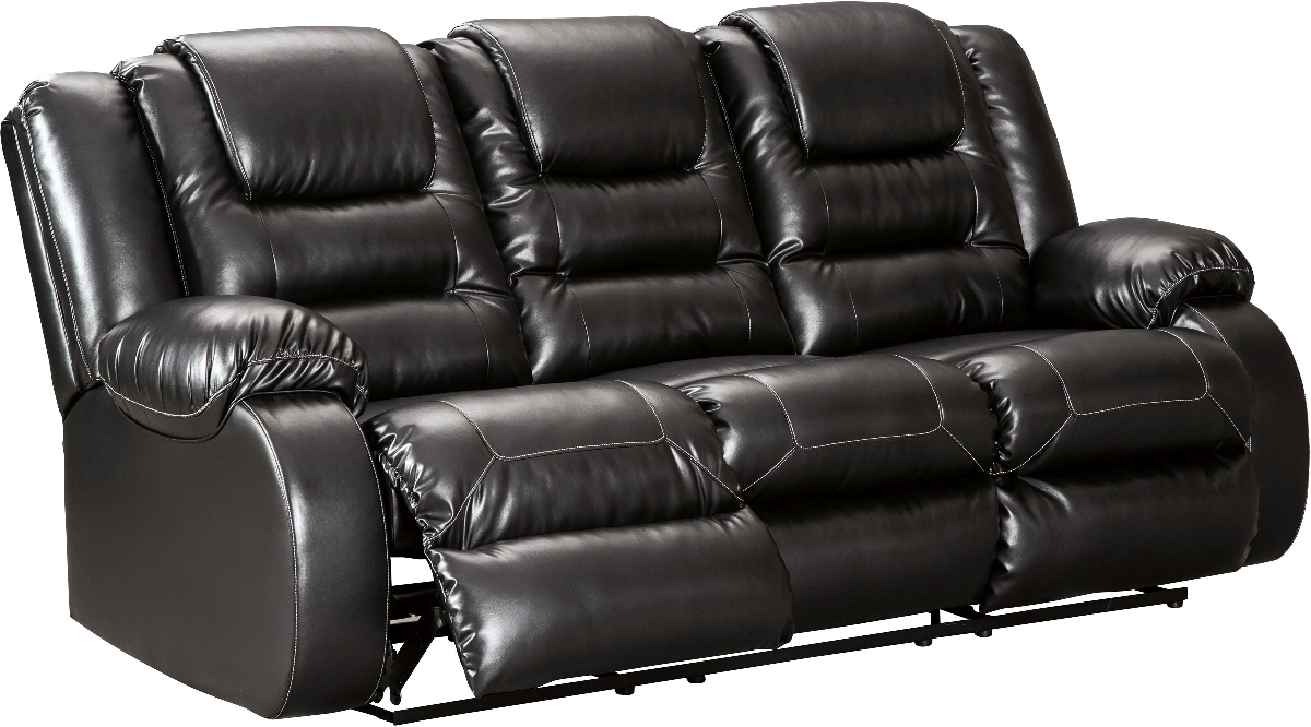 Signature Design by Ashley Vacherie Black Reclining Sofa Pruitt s Fine Furniture Phoenix Prescott Valley AZ