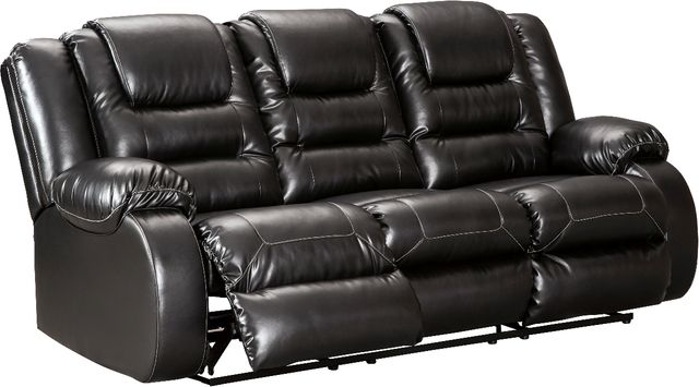 Signature Design by Ashley® Vacherie Black Reclining Sofa-0