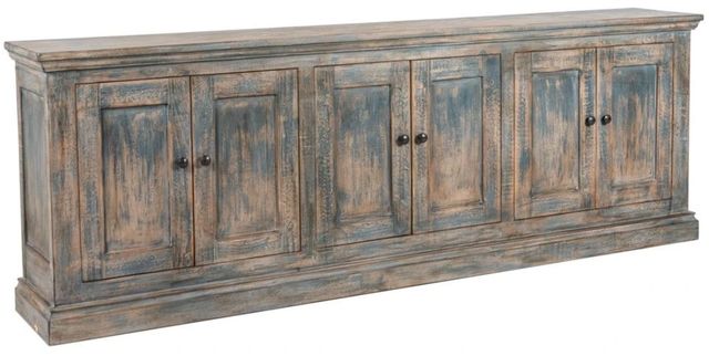 Nest Home Collections Mimi Antique Blue Long Cabinet-0