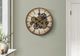 Monarch Specialties Inc. Brown 20" Round Wall Clock with Roman Numerals on Brown Gear Mechanism-2
