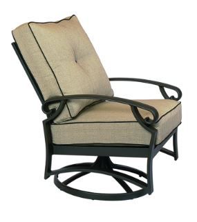 Lane Venture® Monterey Black Cushion Swivel Lounge Chair-0