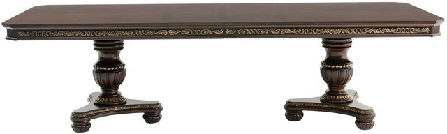 Homelegance® Russian Hill Cherry Double Pedestal Dining Table-2