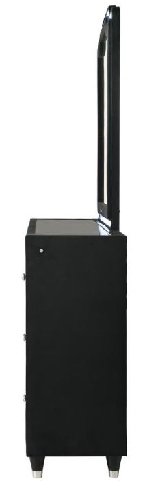 Coaster®  Lorient Black LED Flame Box Dresser and Mirror-4