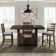 Elements International Colorado Beige/Charcoal Counter Height Dining Side Chair-4