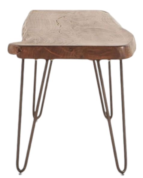 Home Trends & Design Vail Walnut Bench-1