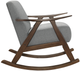 Homelegance® Waithe Dark Walnut/Gray Rocking Chair-3