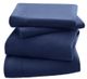 Olliix by Peak Performance 3M Scotchgard Micro Fleece Navy Queen Sheet Set-0