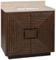 Currey & Company Morombe 36" Cocoa Travertine Vanity with Rectangular Undermount Sink-2