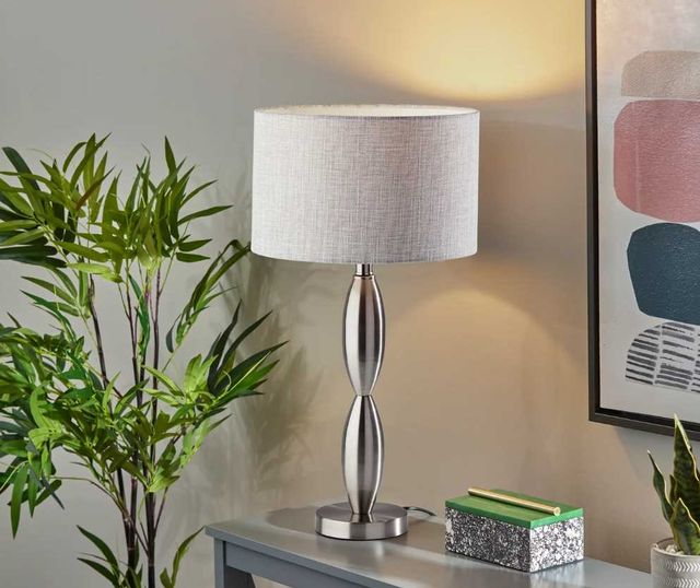 Adesso® Lance Brushed Steel Table Lamp-3