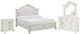 Benchcraft® Montelaine 4-Piece Antique White Queen Upholstered Bedroom Set-0