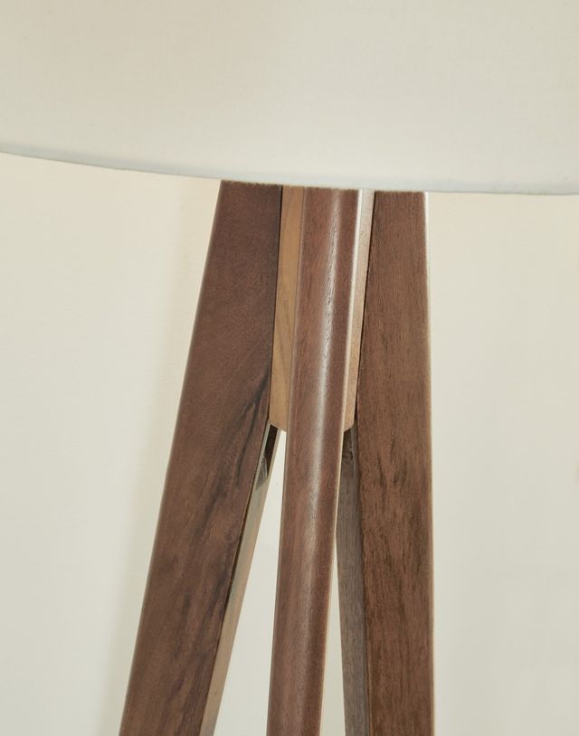 Signature Design by Ashley® Dallson Brown Wood Floor Lamp-1
