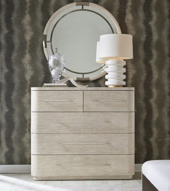 Hooker® Furniture Modern Mood Diamond Round Mirror-2