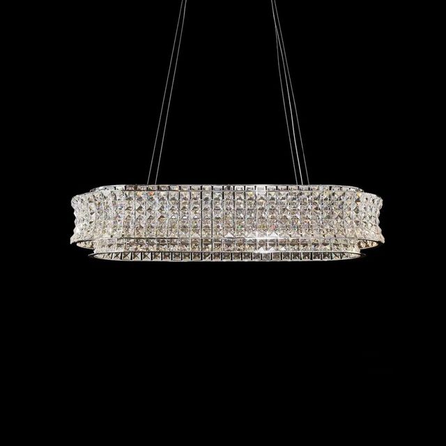Michael Amini® Galaxy Chrome Oval LED Chandelier-2