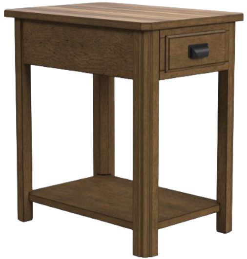 Null Furniture Bedford Hewn Oak Rectangular End Table-0