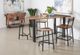 Coast2Coast Home™ Hill Crest Brown Counter Height Dining Table with Black Base-1