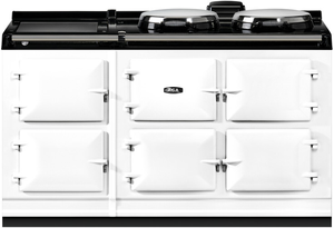 front view of the AGA™ Classic R7 150 60" White Slide In Electric Range