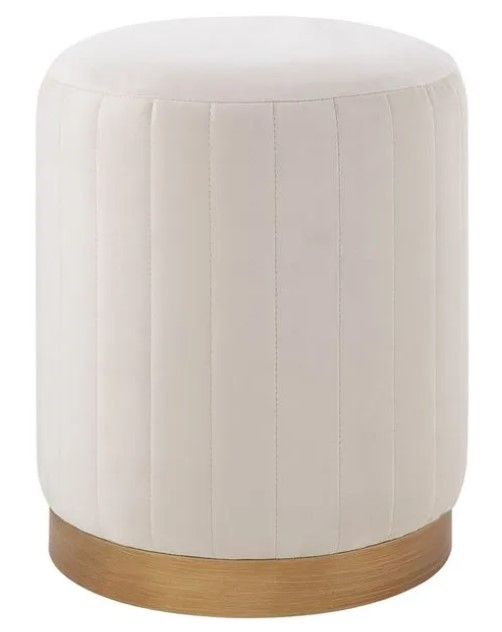 Renwil® Baylor Ivory Accent Stool-0
