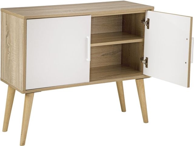 Signature Design by Ashley® Orinfield Natural/White Accent Cabinet-1
