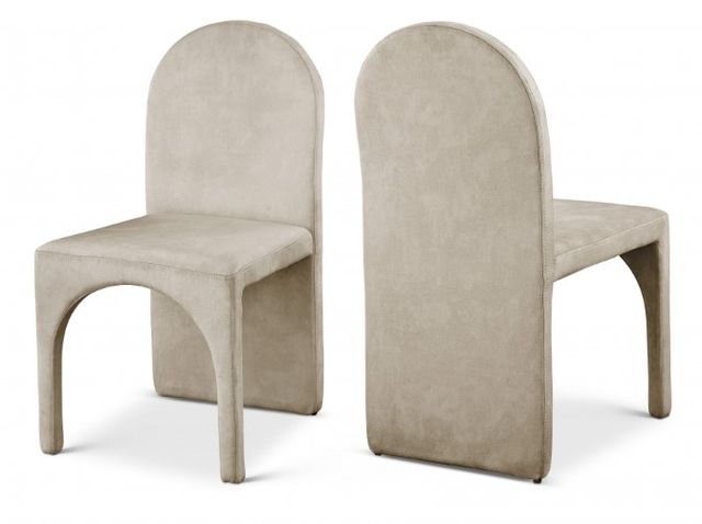Meridian Furniture Summer Stone Velvet Dining Side Chair-2
