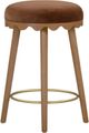TOV Furniture Oodle Bronze/Light Walnut Counter Stool-1