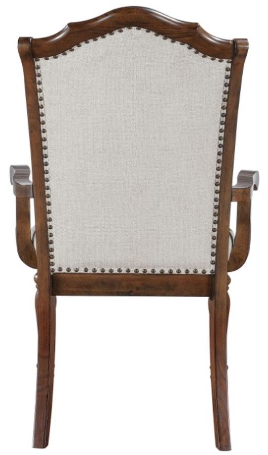 Homelegance® Rexford Cherry/Gray Arm Chair-4