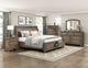 Homelegance® Bethel Antique Brown California King Sleigh Storage Bed-1