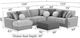 Jackson Furniture Canyon 5-Piece Fawn/Umber Left-Arm Facing Sectional and Ottoman-2