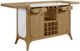 Bernards Tapestry Honeycomb/White Counter Bar Cabinet-4