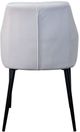 Corcoran Importation White Leather Dining Arm Chair-3