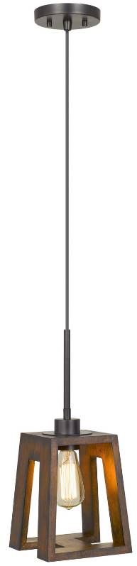 Cal® Lighting & Accessories Biel Brown Mini Pendant-0