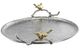 A & B Home Alvada Silver Large Round Decorative Tray-1