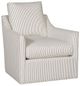 Vanguard® Furniture American Bungalow Newlin Fitz Black Barrel Back Swivel Chair-0