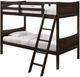 Elements International Sami Espresso Twin/Twin Youth Bunk Bed-0