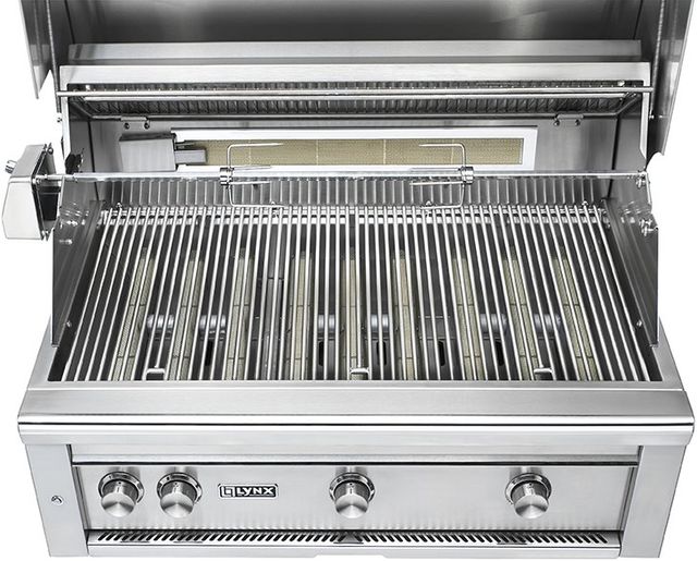 LYNX® Professional 3-Burner California Poppy Built-In Liquid Propane Grill with Rotisserie-3
