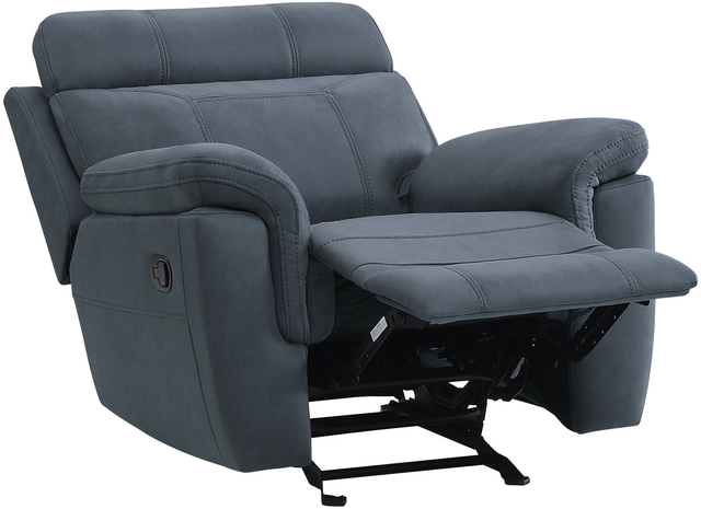 Homelegance® Clifton Blue Manual Glider Recliner-2
