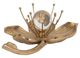 Sagebrook Home Margarite Champagne Metal Flower-3