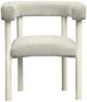 TOV Furniture Jackie Cream/White Fabric Outdoor Dining Chair-3