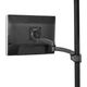 Chief® Kontour™ Black K2P Single Monitor Pole Mount Articulating Arm-0