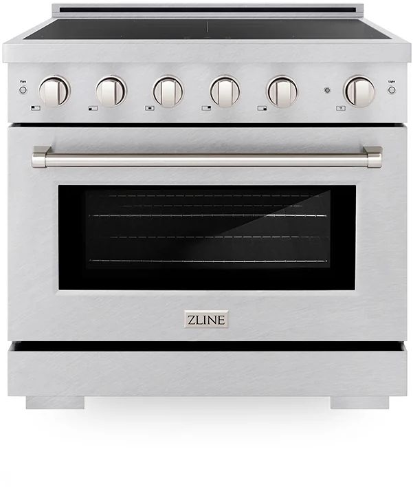 ZLINE Paramount 36" Satin Stainless Steel Pro Style Induction Range-0