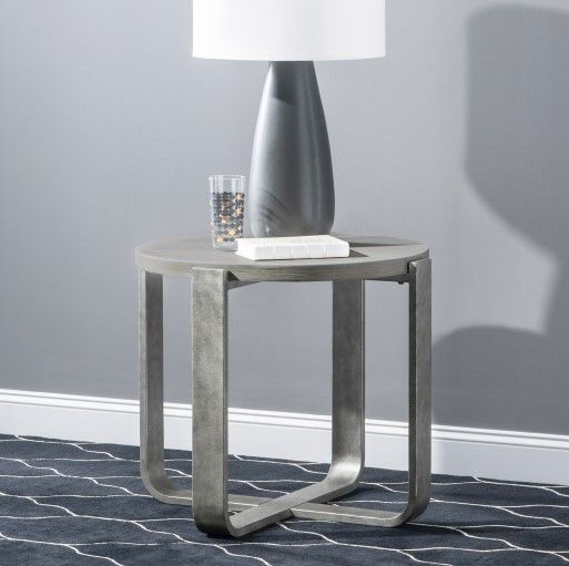 Legacy Classic Terra Luna Nightfall Side Table with Silver Base-1