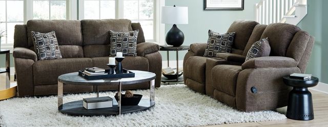 American Wholesale Furniture Sunland Cinnamon Power Reclining Chair and a Half with Power Headrest and Lumbar-1
