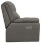 La-Z-Boy® Morrison Charcoal Power Reclining Loveseat with Headrest and Lumbar-2