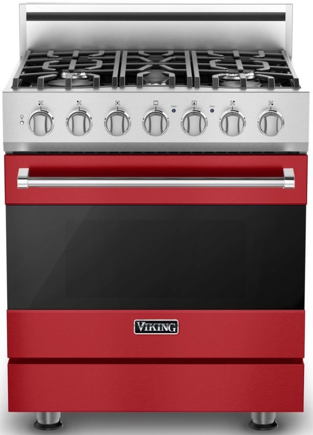 Viking® 3 Series 30" San Marzano Red Freestanding Liquid Propane Range-0