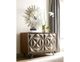 American Drew® AD Modern Synergy Brown Morphe Console with Gray Metal Base -1